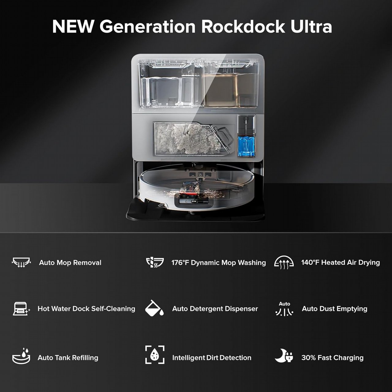 ���� ��� ������ ���� ������� ���� Roborock Saros 10 22000pa