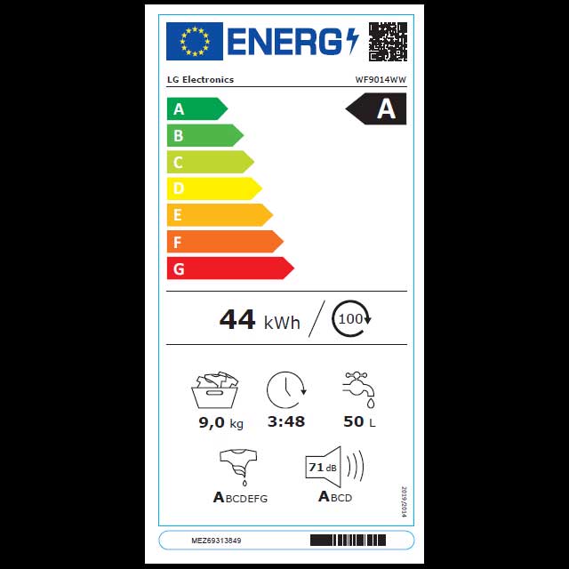 ����� ����� 9 �"� 1200 ��"� LG WF9014WW