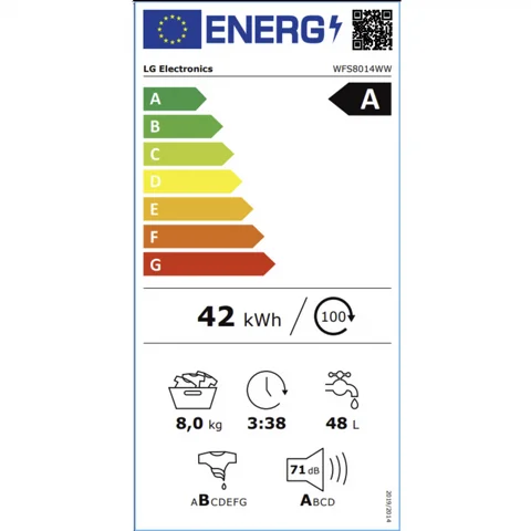 ����� ����� 8 �"� 1400 ��"� LG WFS8014WW
