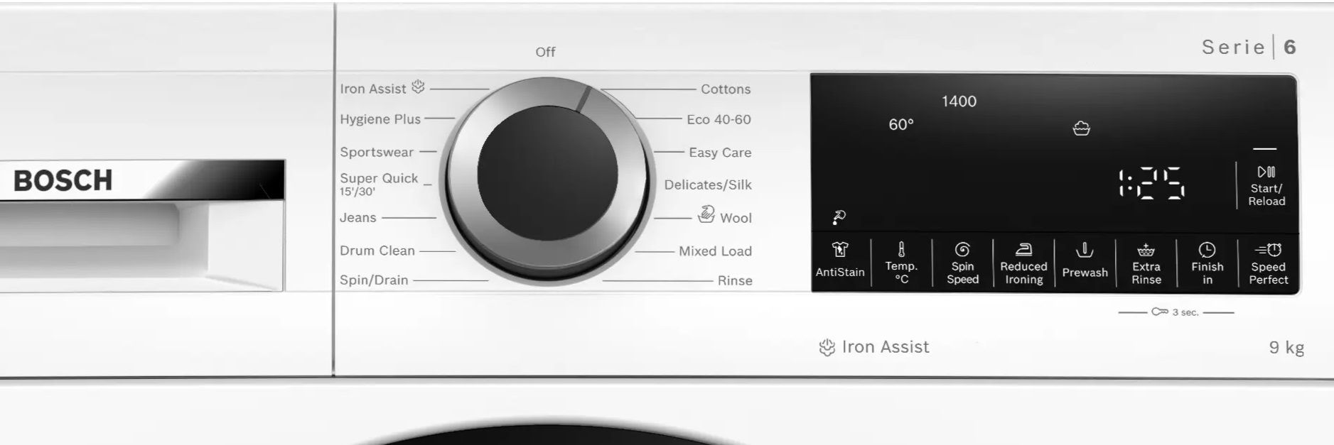 ����� ����� ����� 9 ��"� 1400 ��"� Bosch WGG24400GB *����� ������*