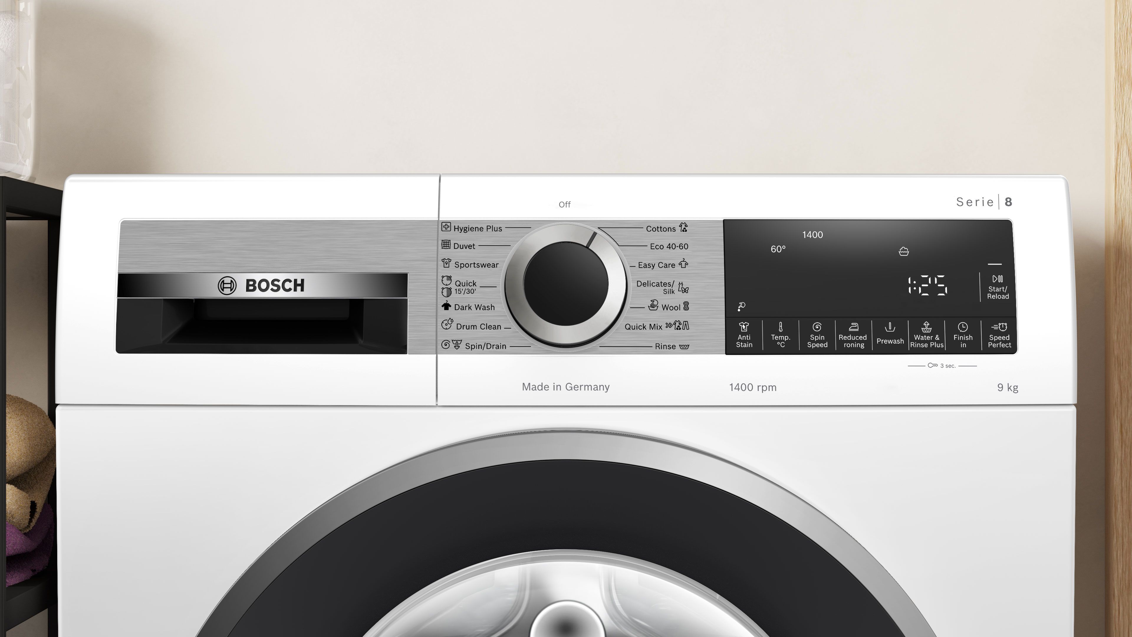 ����� ����� ����� 9 ��"� 1400 ��"� Bosch WGG24404IL