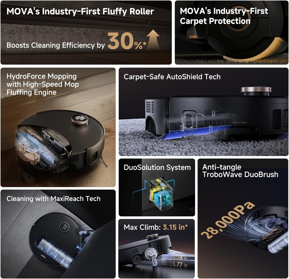 ���� ��� ������ ���� ���� ����� Mova Z60 Ultra Roller Complete Black