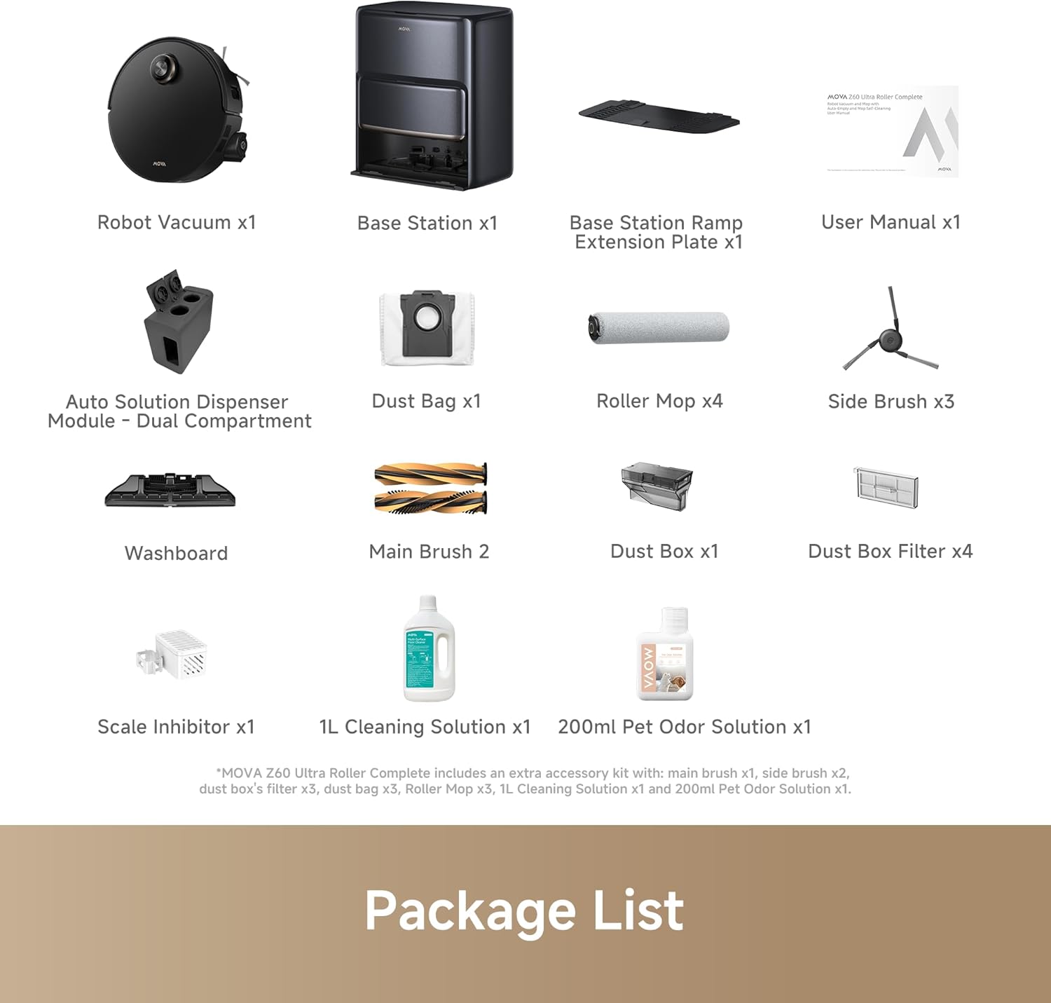 ���� ��� ������ ���� ���� ����� Mova Z60 Ultra Roller Complete Black