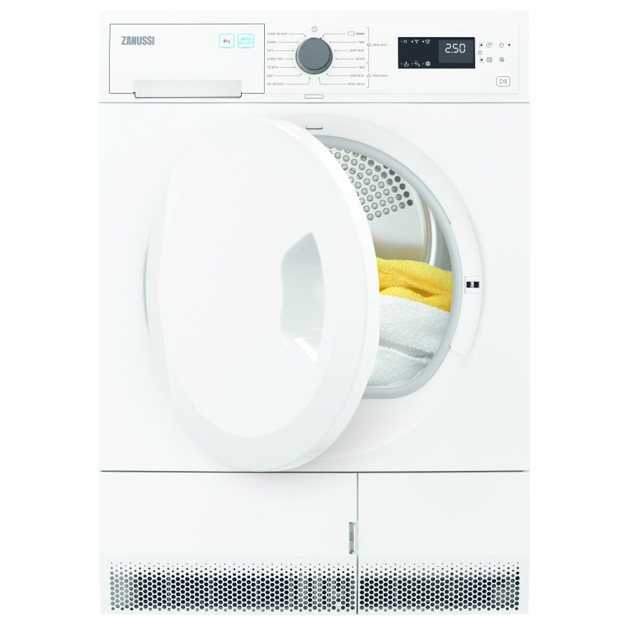מייבש כביסה זנוסי (קונדנסור) 8 ק"ג Zanussi ZDCB284B מייבש כביסה זנוסי (קונדנסור) 8 ק"ג Zanussi ZDCB284B