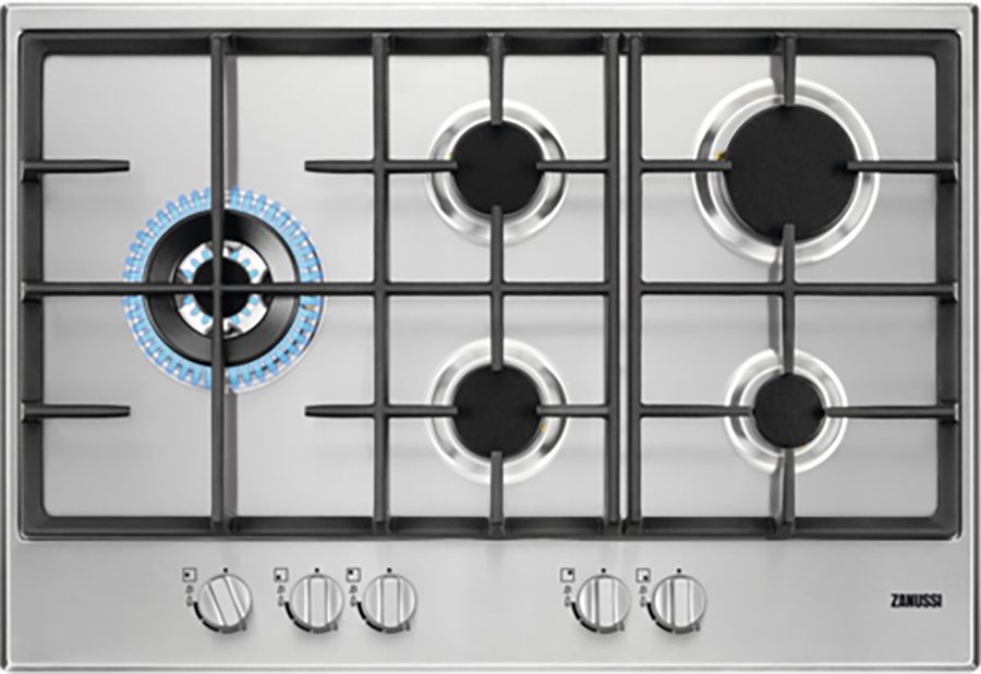 כיריים גז 5 להבות 75 ס"מ זנוסי Zanussi ZGH76534XS כיריים גז 5 להבות 75 ס"מ זנוסי Zanussi ZGH76534XS