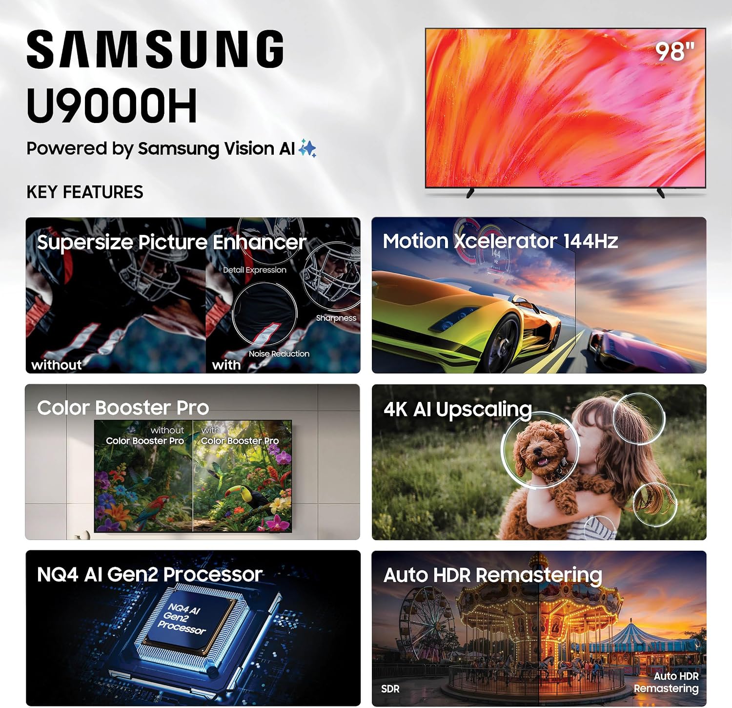 טלוויזיה סמסונג 98 אינץ Samsung UE98U9000H טלוויזיה סמסונג 98 אינץ Samsung UE98U9000H